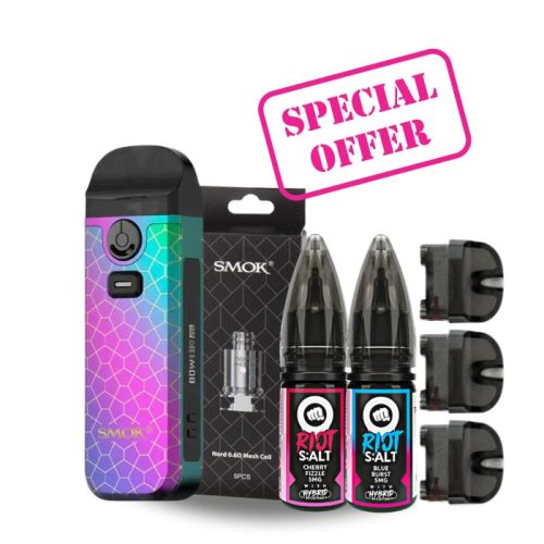 smok nord 4 bundle offer vape direct with riot squad 10ml